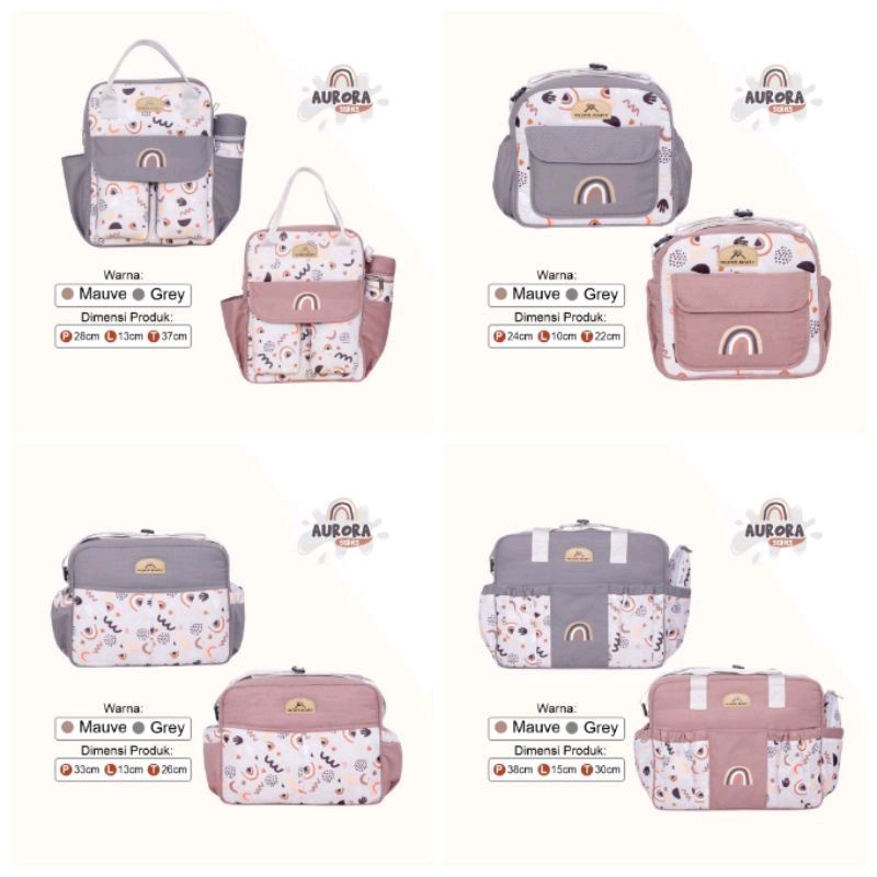 Mom's baby tas bayi kecil/medium/besar/ransel aurora series