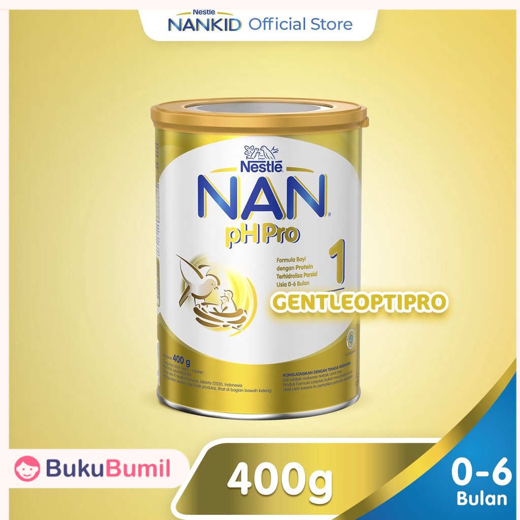 NAN Susu Bayi & Anak Umur pH Pro Susu Formula 0-6 bulan Kaleng 400g NESTLE NAN