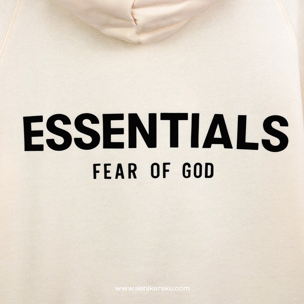 Essentials FOG Hoodie Backprint Cream SS21