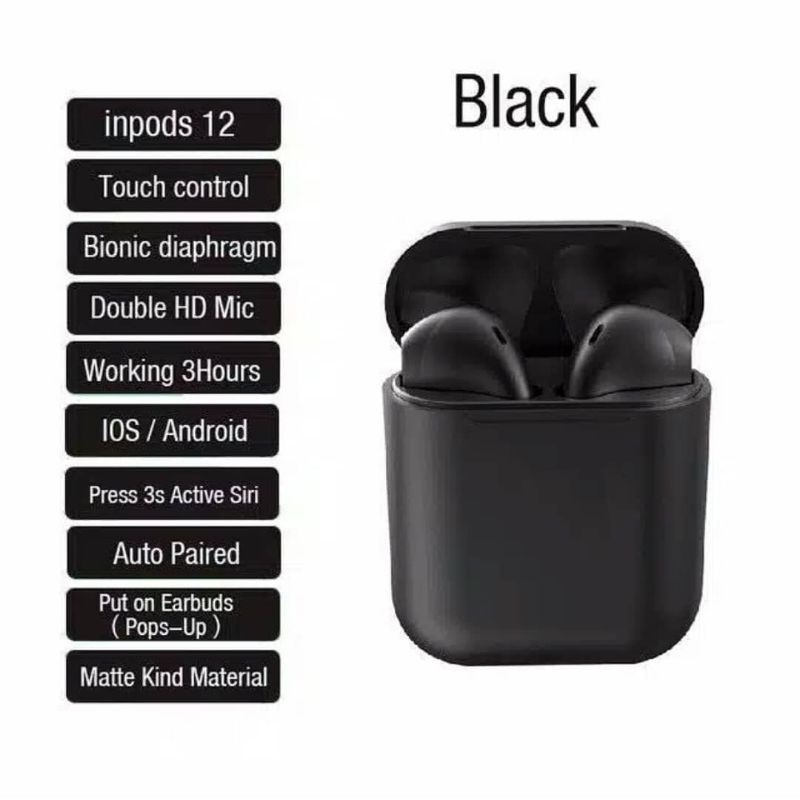 original inpods 12 BLACK