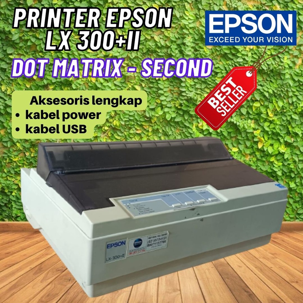 Printer Dot Matrix Epson LX 300+II  - Printer Second