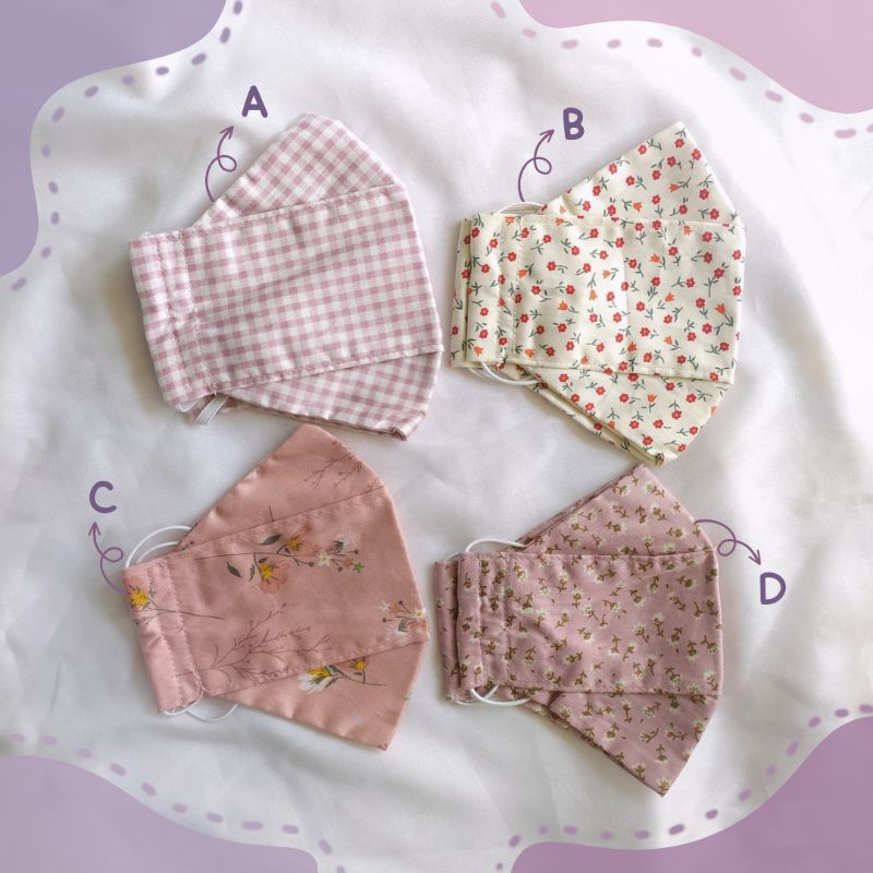 Masker Kain Motif Model KF94