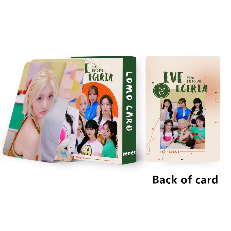 30pcs/box IVE EGERIA Selami IVE Photocards Yujin Rei Liz Gaeul Leeseo Wonyoung Kartu Lomo Kpop Postcards READY STOCK