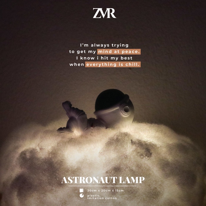 Terlaris [Zever] Cloud Astronaut LampLampu TidurLampu Astronaut RgbRgb Lamp