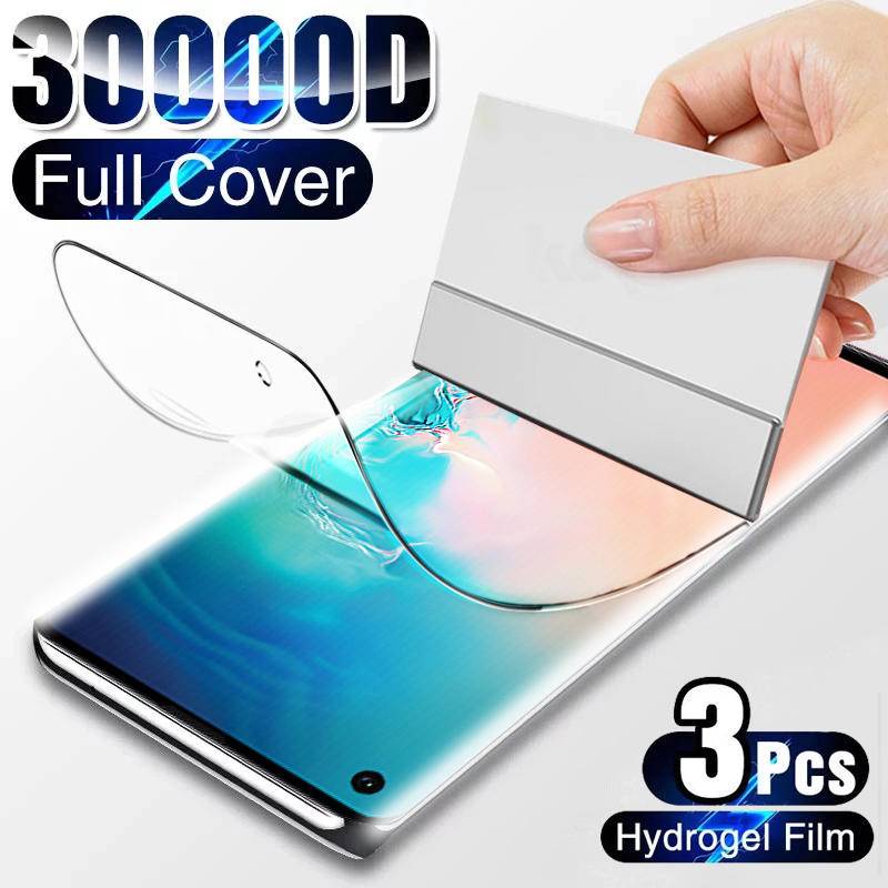 3pcs Untuk Oneplus 6 6T 7 7T 8 8T 9 9R 10 Pro Full Cover Hydrogel Film Pelindung Layar Untuk Oneplus Nord2