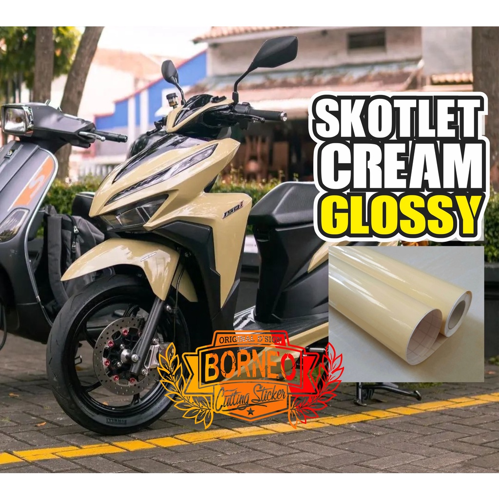 SKOTLET MOTOR WARNA CREAM