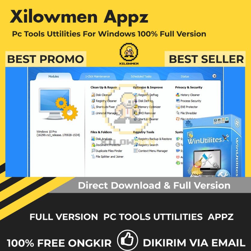 [Full Version] WinUtilities Pro PC Tools Software Utilities Lifetime Win OS