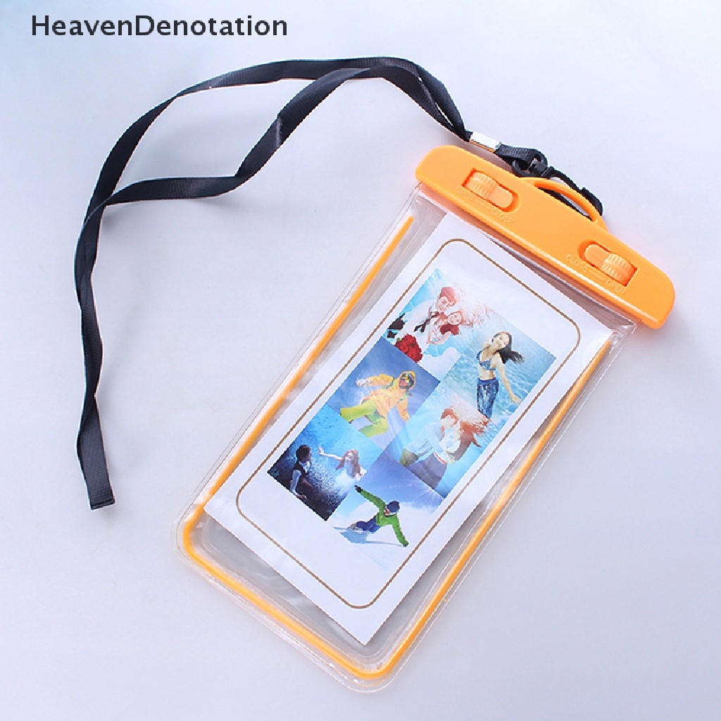 [HeavenDenotation] Tas Renang Waterproof Phone Case Water proof Bag Kantong Ponsel PVC Cover Untuk iPhone 12 Pro Xs Max XR X8 7 Galaxy S10 HDV