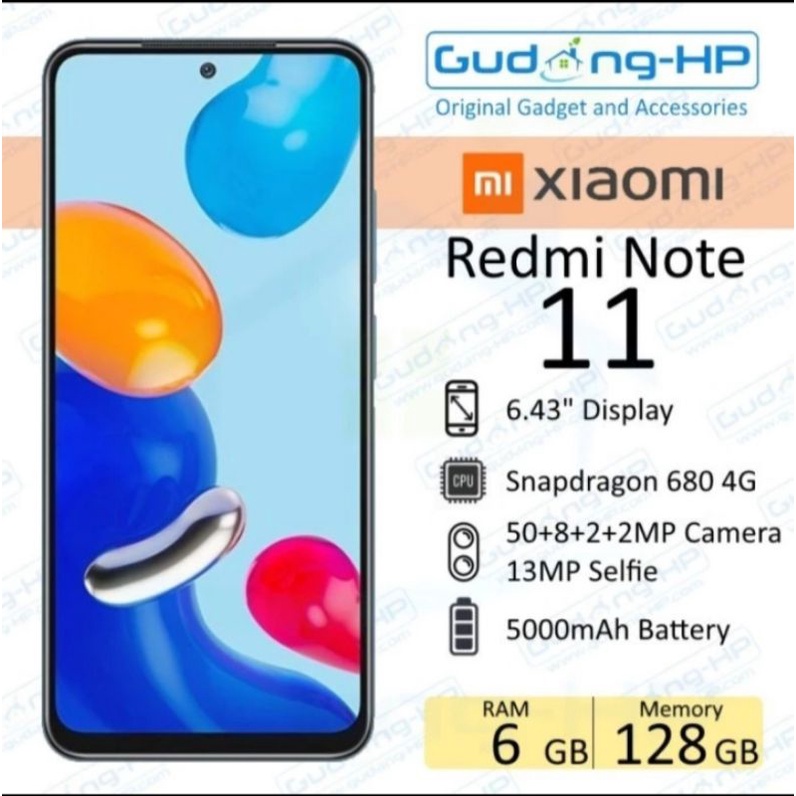 Xiaomi Redmi Note 11 6/128Gb Garansi Resmi (Flash Sale)