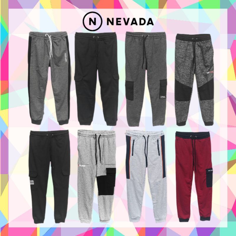 Celana Jogger Joger Anak Laki laki Nevada 7 - 16 Tahun Original Branded