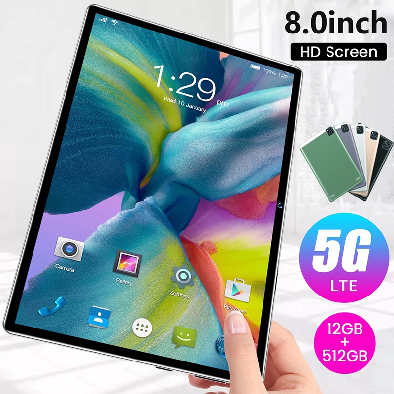 Tablet PC Android 8 Inch Tablet Murah  12GB  512GB ROM  Smart Tablet Tablet Pembelajaran Kelas Online