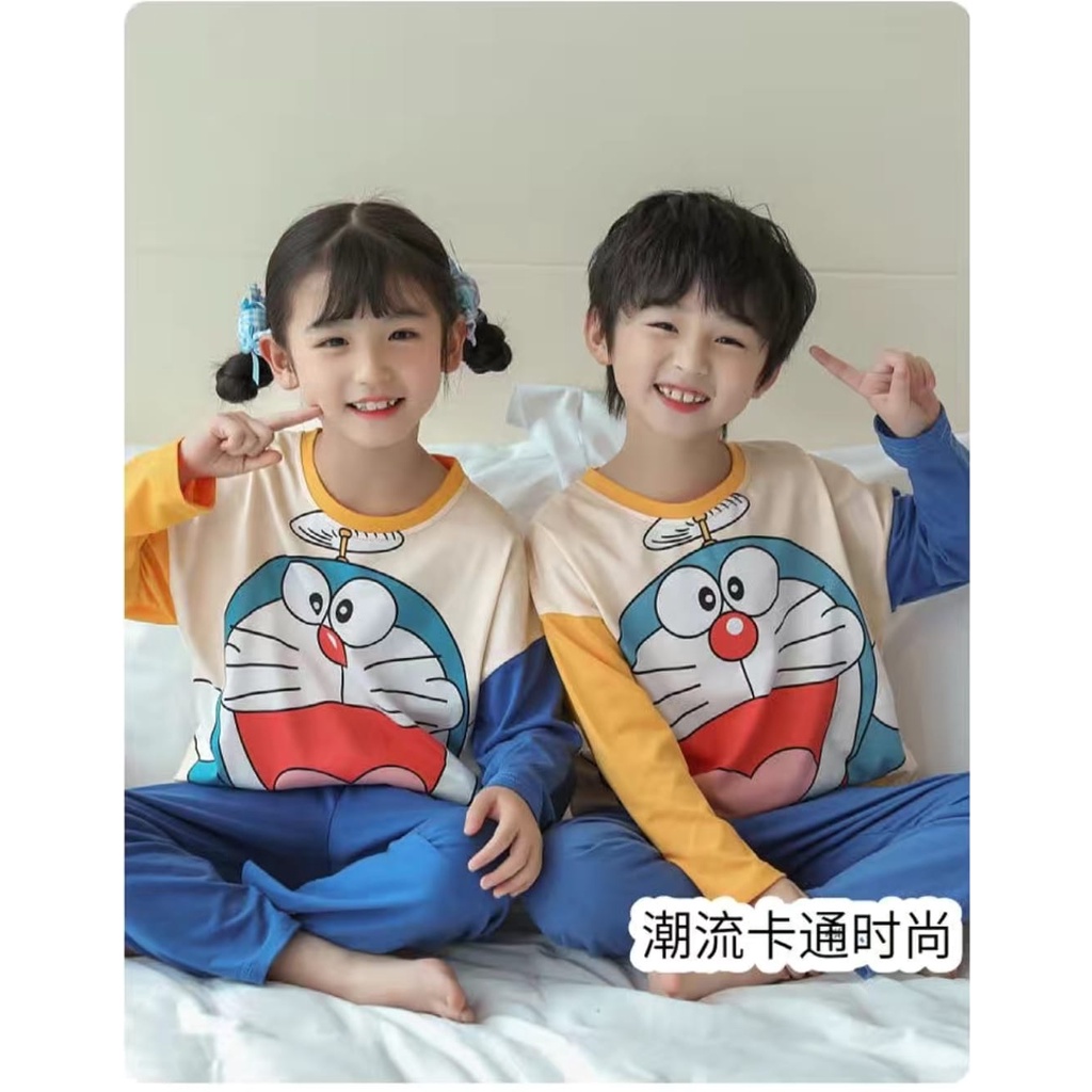 Baju tidur piyama anak pp bahan kaos import bisa untuk cewek cowok