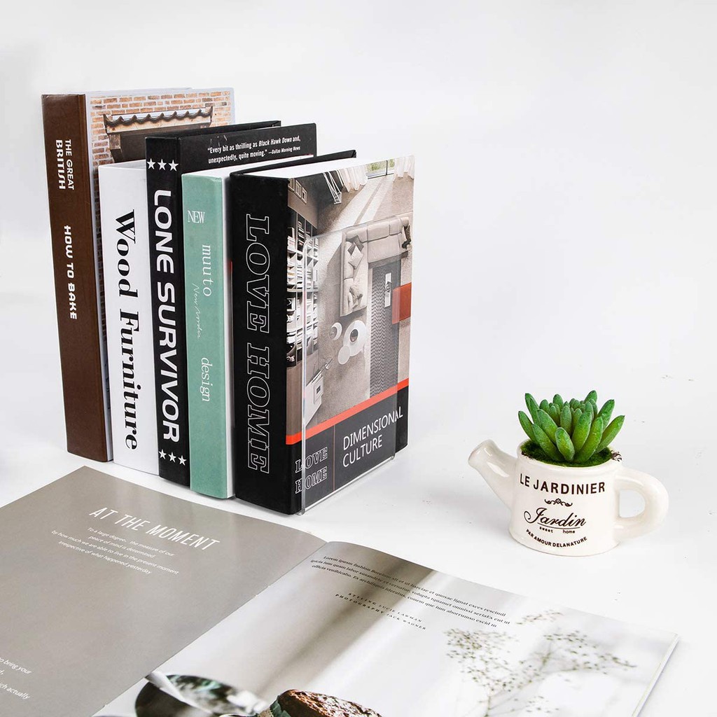 

Terlaris ✨ -ACRYLIC BOOK STAND PENAHAN BUKU PEMBATAS BUKU GANJAL BUKU 4mm- 2.2.23