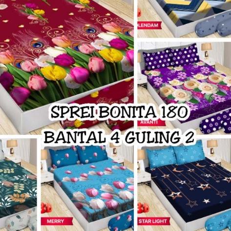 ♣ NEW SPREI BONITA  BANTAL 4 GULING 2 ✮