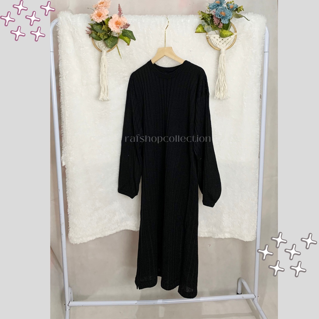 Chafia SPLIT DRESS Tunik Rajut