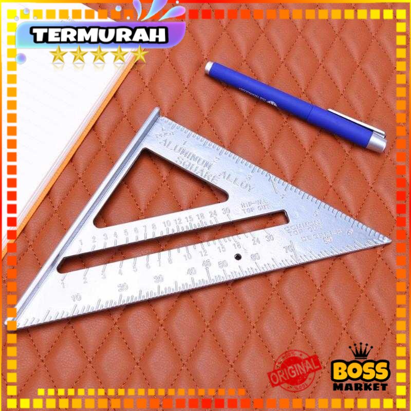 

Penggaris Siku Segitiga Sudut 90 Derajat Bahan Aluminium Kuat Tidak Mudah Rusak Patah Pengerjaan Tukang Kayu Bangunan Mistar Multifungsi Triangle Ruler