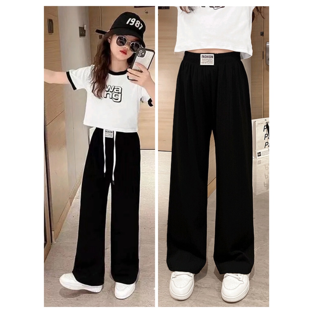 PNT1-Celana Anak Tanggung Perempuan Panjang Sporty Trendy Look Straight Joker Pants