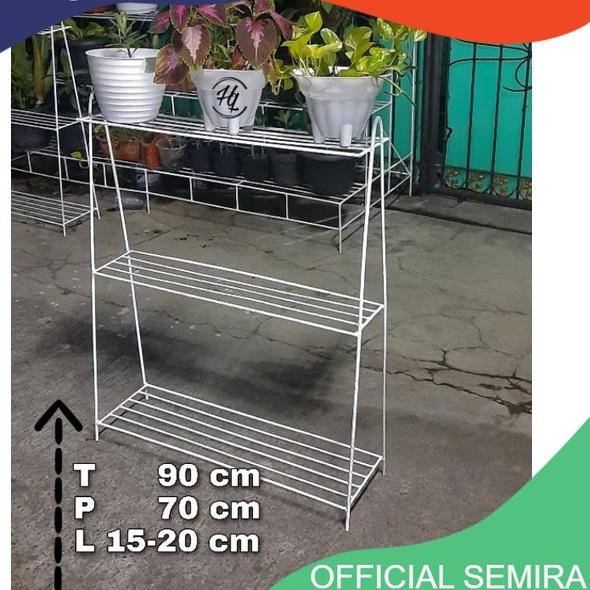 ™ TINGGI 90CM / RAK SEPATU 3 SUSUN/ Rak Besi Pot Bunga 3 Susun Tanaman Hias Planter Minimalis / RAK 