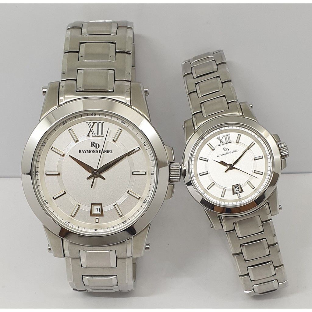 Raymond Daniel RD 229 X Silver White,Jam Tangan Couple(Bisa Beli Satuan)