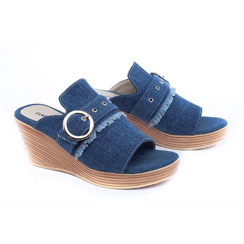 sandal wedges wanita,wedges perempuan GEL5363