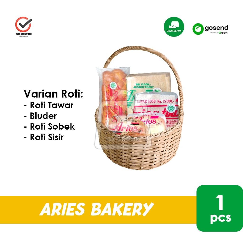 

Aneka Roti Sobek / Roti Tawar / Sisir / Bluder ARIES (KHUSUS INSTANT)