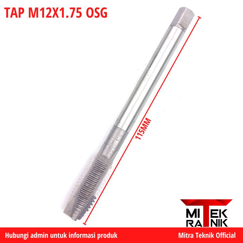 OSG YG Korea Tap M12 x 1.75 Pembuat Drat Baut 17 Kasar