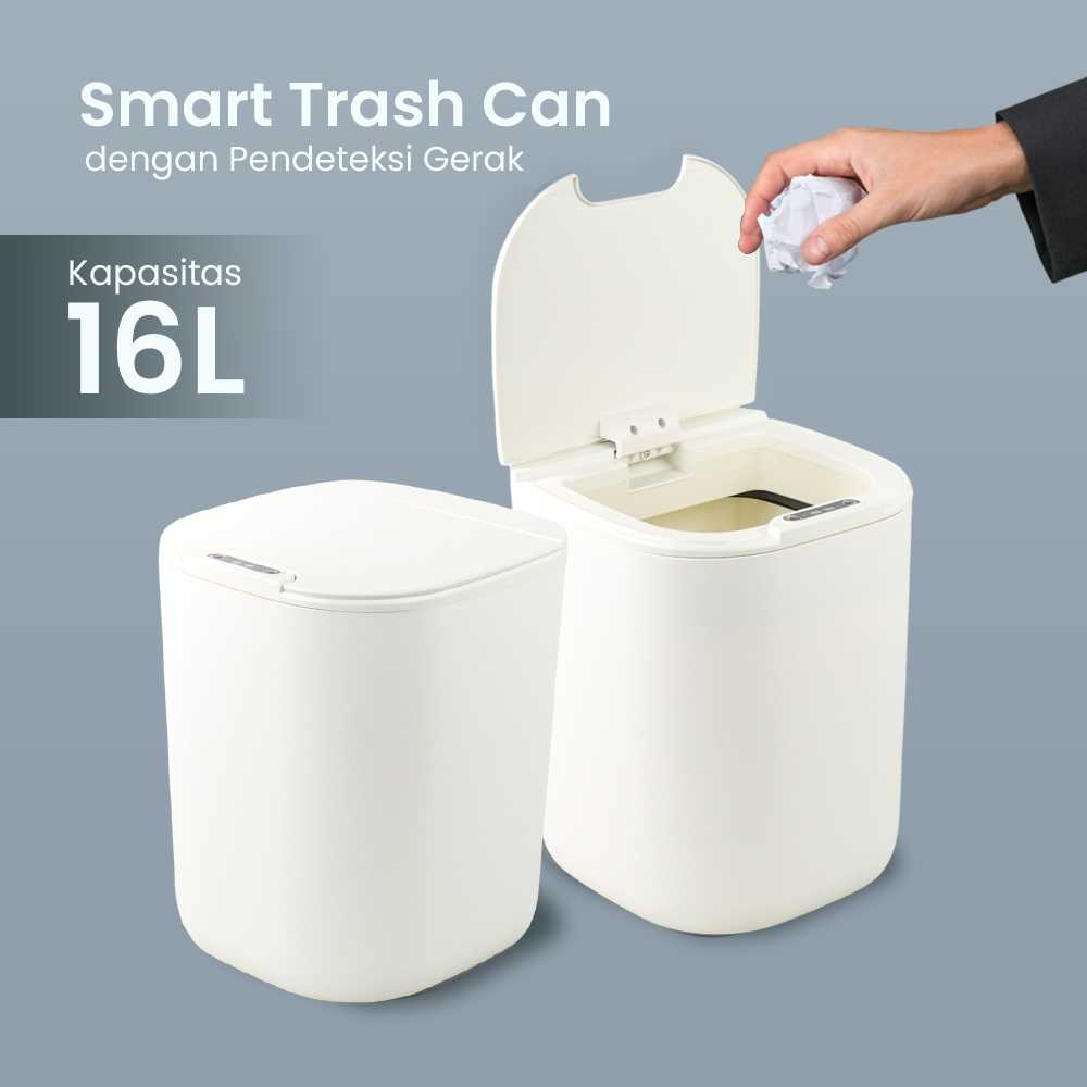 KIMD Tempat Sampah Smart Trash Can Motion Sensor Dustbin 16L - L1 ( Mughnii )