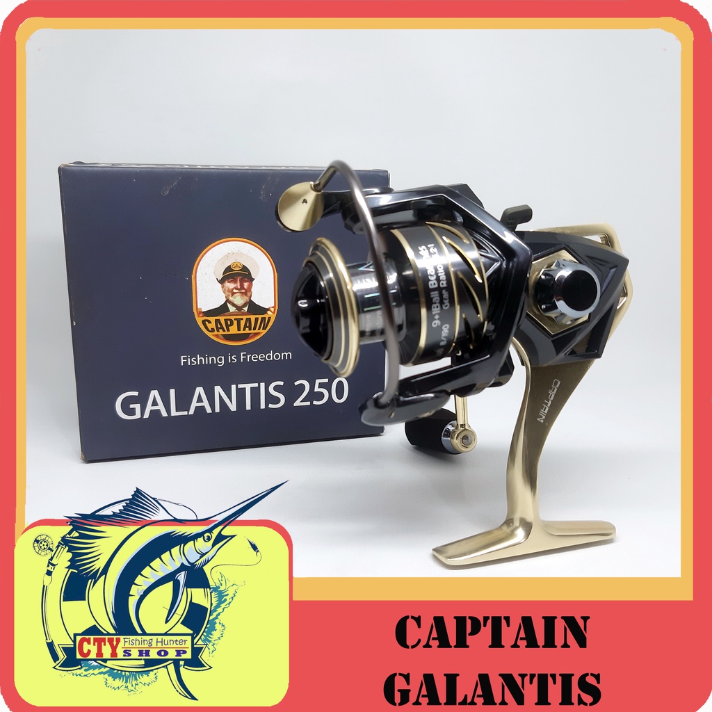 REEL CAPTAIN GALANTIS 250 DAN 300 POWER HANDLE METAL DAN BADAK