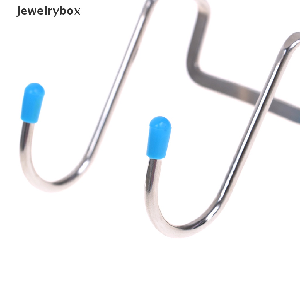 [jewelrybox] Kait Penyimpanan Bentuk S Ganda Bahan Stainless Steel Untuk Kamar Mandi Dapur Dinding Organizer Butik