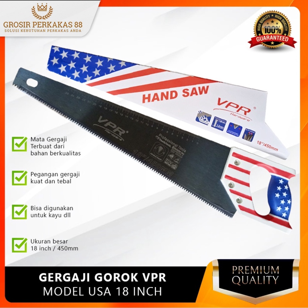 Gergaji Kayu Potong Graji Belah Geraji Tangan Vpr USA Manual