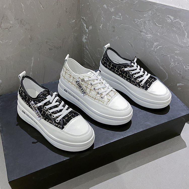 HS /  Sepatu Sneakers Wanita Import Fashion Shoes Corak Kotak Sporty 278