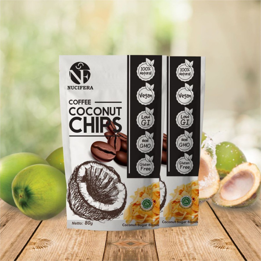 

COFFEE COCONUT CHIPS 80 GR NUCIFERA