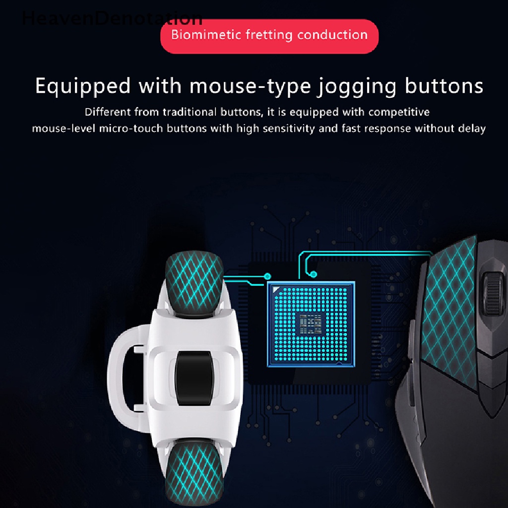 [HeavenDenotation] 2 Pcs Baru Ponsel Gamepad PUBG Gaming Controller Trigger Fire Tombol Handle Shooter Game Joys Gamepad Untuk Ponsel Universal HDV