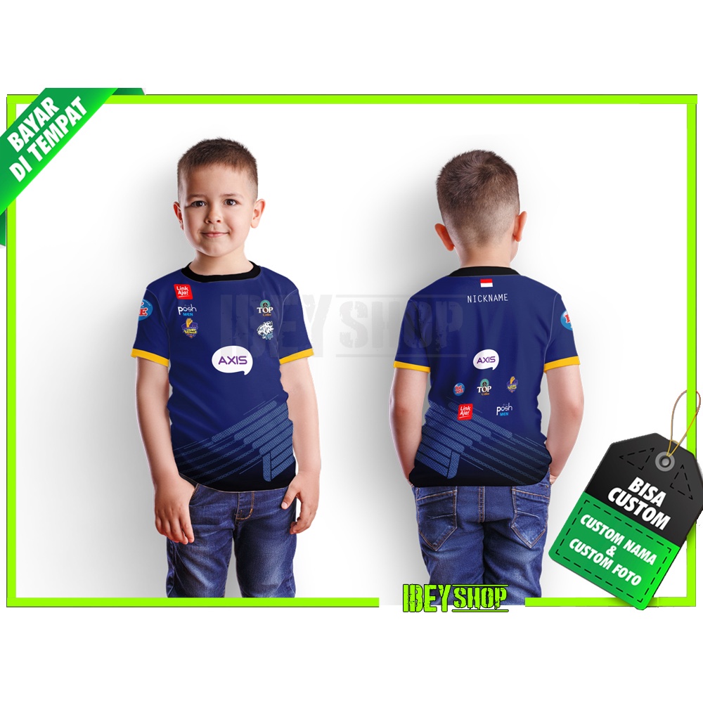 Kaos Baju Anak Esports Gamers Jersey RRQ 2022 Home Full Print Cowok Laki Laki Perempuan Unisex 1 - 1