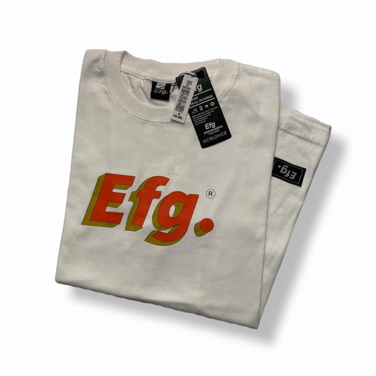 Kaos atasan T-shirt - remaja dewasa original distro Efg Logo lengan pendek terpopuler pria wanita