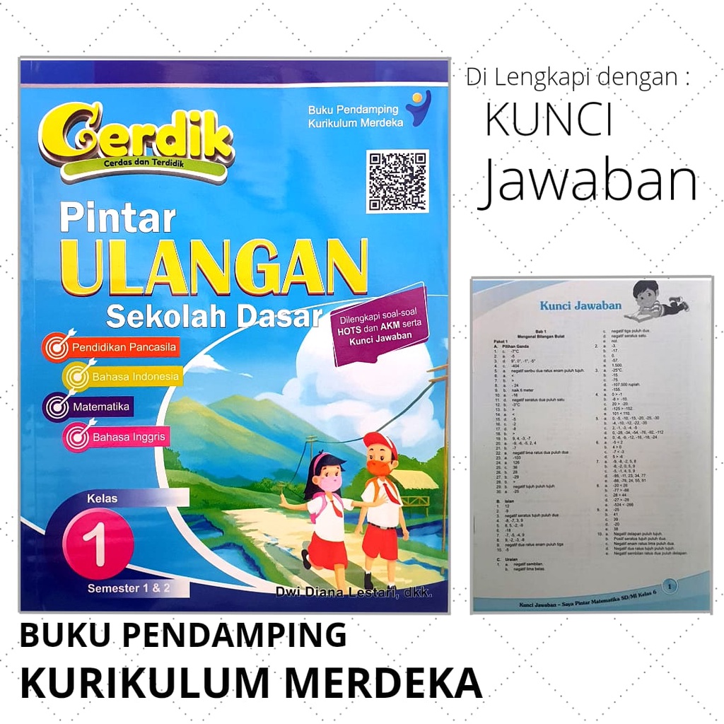 Cerdik Pintar Ulangan Kelas 1 &amp; 4 SD/MI Kurikulum Merdeka