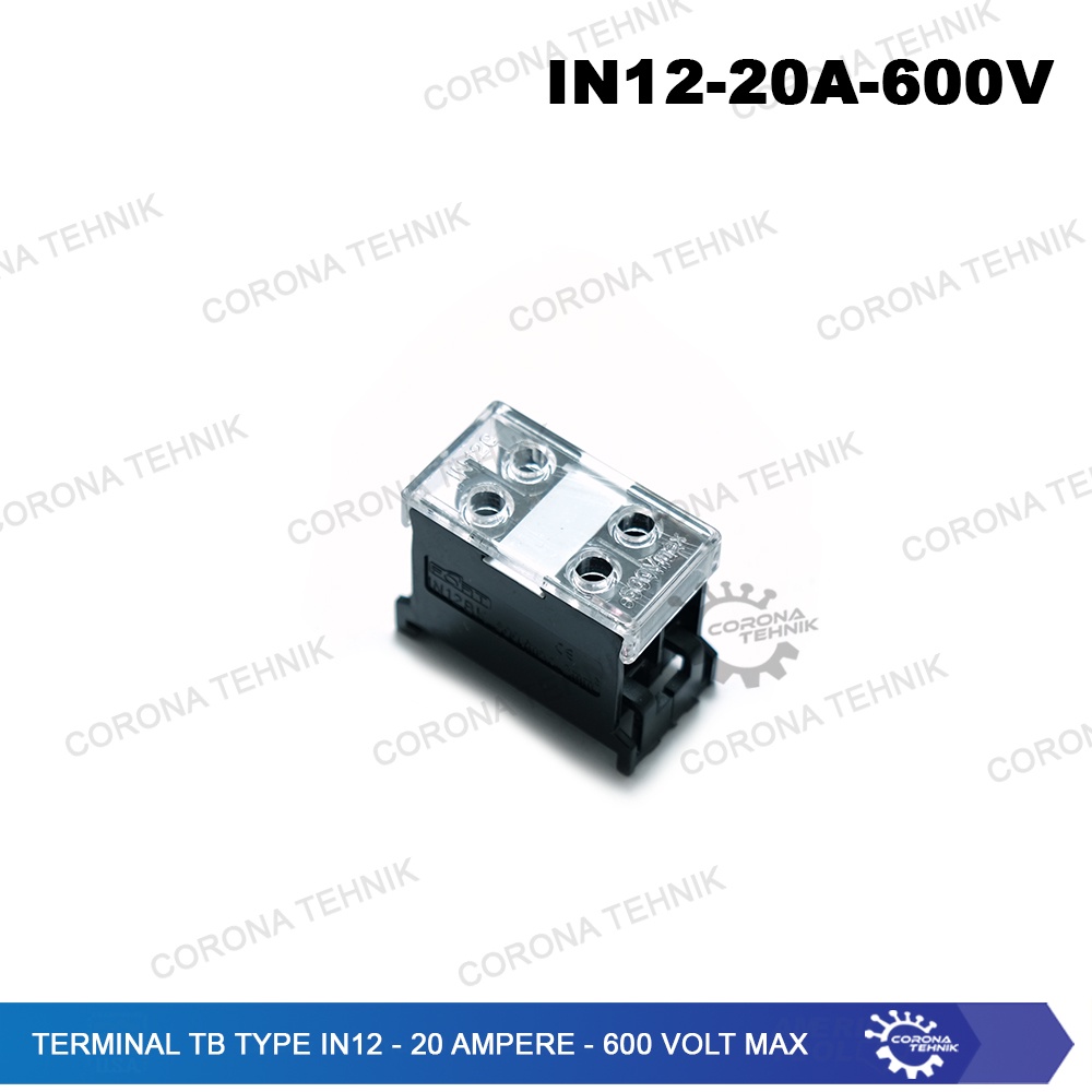 Type IN12 - 20 Ampere - 600 Volt Max Terminal TB