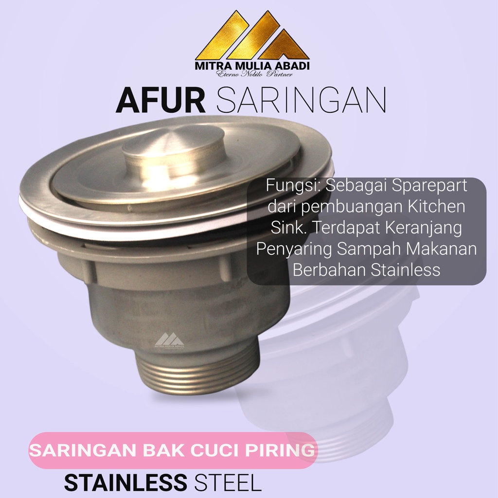 Afur Saringan Bak Cuci Piring Stainless Steel Kitchen Sink