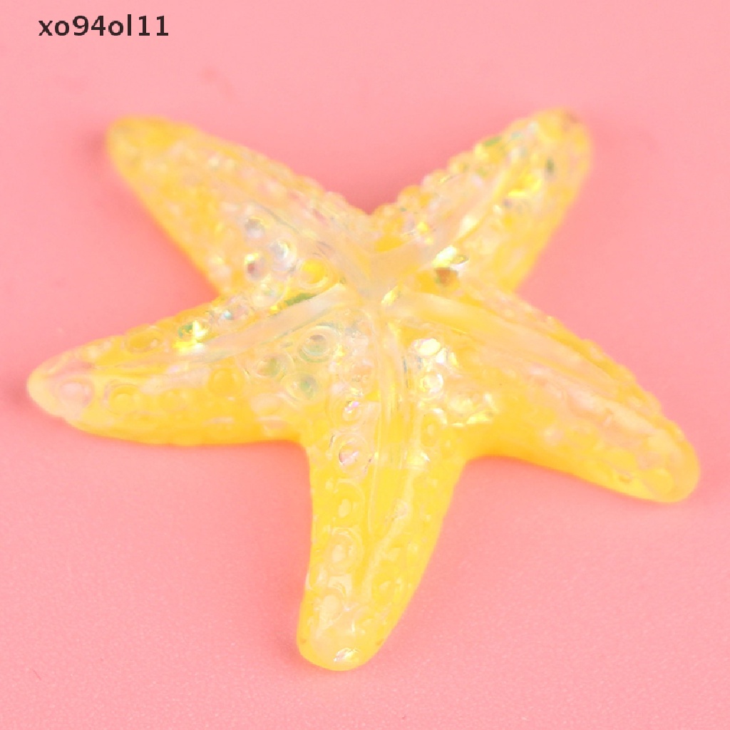 Xo 5pc Resin Painted Seas Kerang Bintang Laut Warna-Warni Untuk Membuat Dekorasi Laut OL