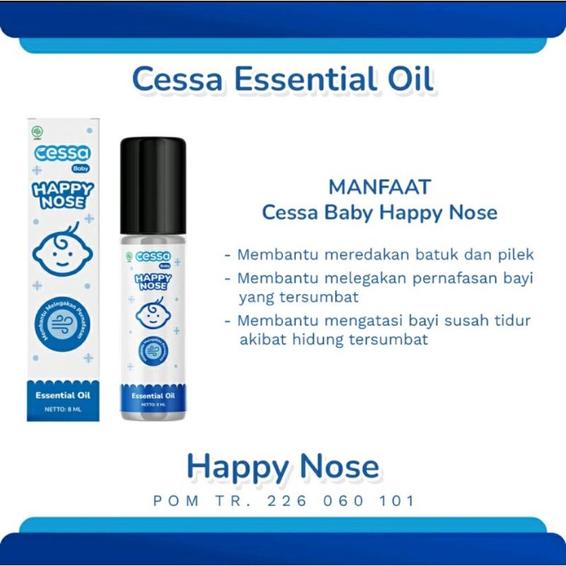 Cessa BABY (0-3 tahun) Essential Oil FeDrop, Happy Nose, Lenire, Itch Away, Bofit / Herbal Bayi