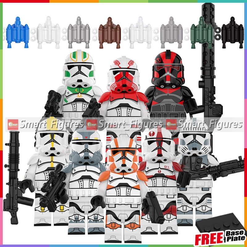 Star Wars Minifigures Clone Troopers Stormtroopers Minifigures Toy Series Puzzle Merakit Blok Bangunan