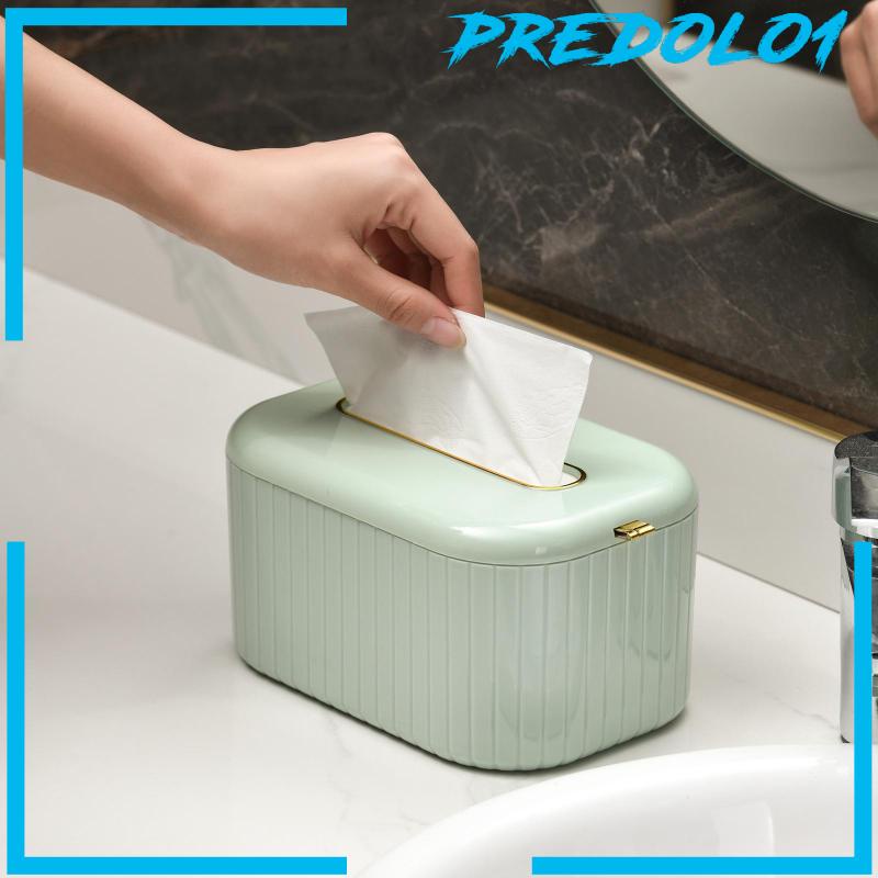 [Predolo1] Kotak Penutup Tisu Dengan Pegas Horizontal Atau Vertikal Tahan Lama Untuk Kamar Mandi