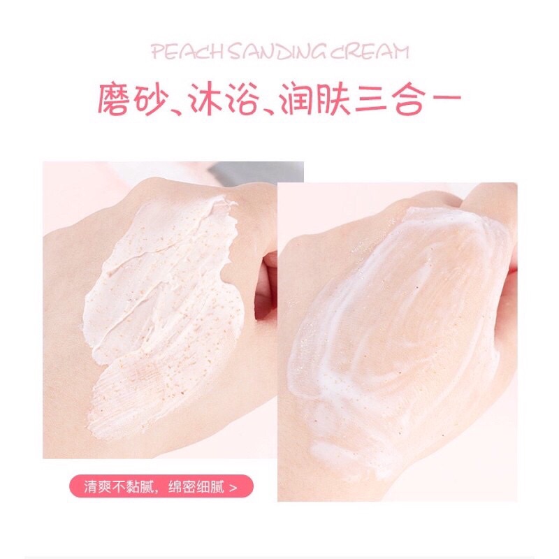 TWG Peach Clear Body Scrub Pembersih Kulit Persik Pemutih Kulit