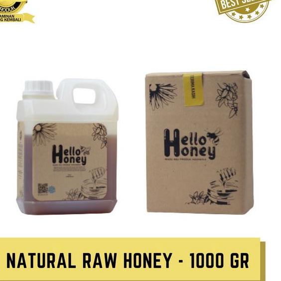 

★ Hello honey 1kg (Manis) | Murni Asli Natural Raw Honey | Hutan Baduy Khas Uray Original 100% ➬