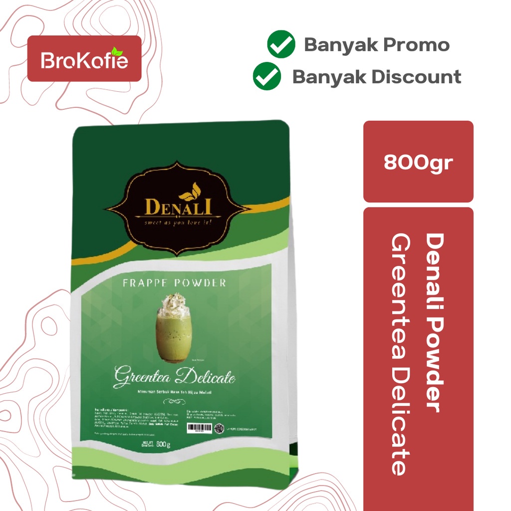 

Denali Powder Green Tea Delicate 800g Promo Bubuk Minuman Premium Termurah