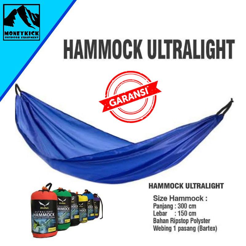 Hammock Outdoor Ultralight 300x150 Cm / Hammok 240x150 Cm / Hamok Camping / Ayunan Pantai Ayunan Gunung