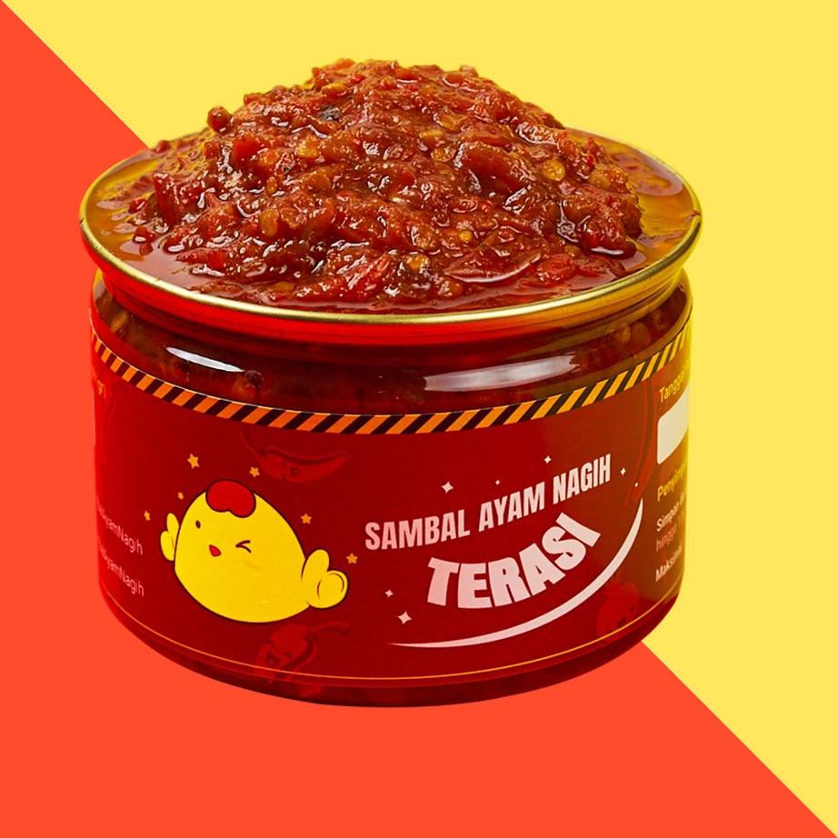 

❆ SAMBAL NAGIH - Sambal Terasi Pecel khas angkringan Toples ➵