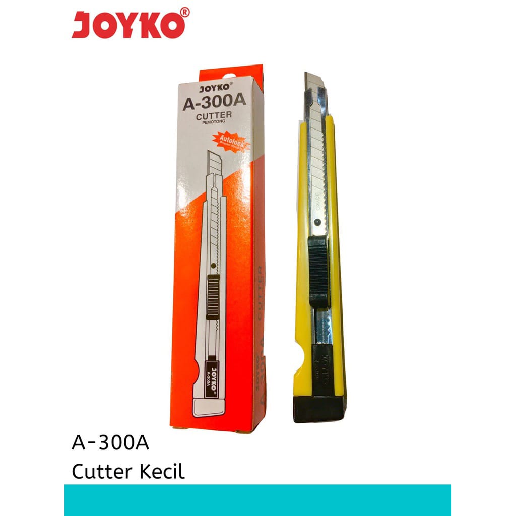 

COD Joy KTB Cutter Joyko A-300a Auto Lock cutter kecil alat pemotong