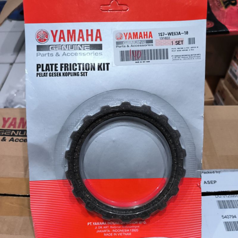 KAMPAS KOPLING PLATE FRICTION JUP MX 1S7-WE63A-10 ORIGINAL YAMAHA GENUINE PARTS