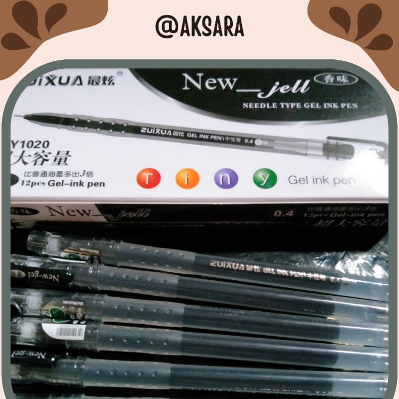 

Bolpoin New jell Zuixua hitam 0,4mm satuan murah